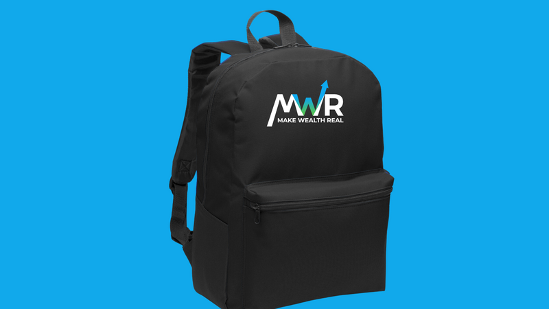 MWR Branded Backpack with Embroidered Logo